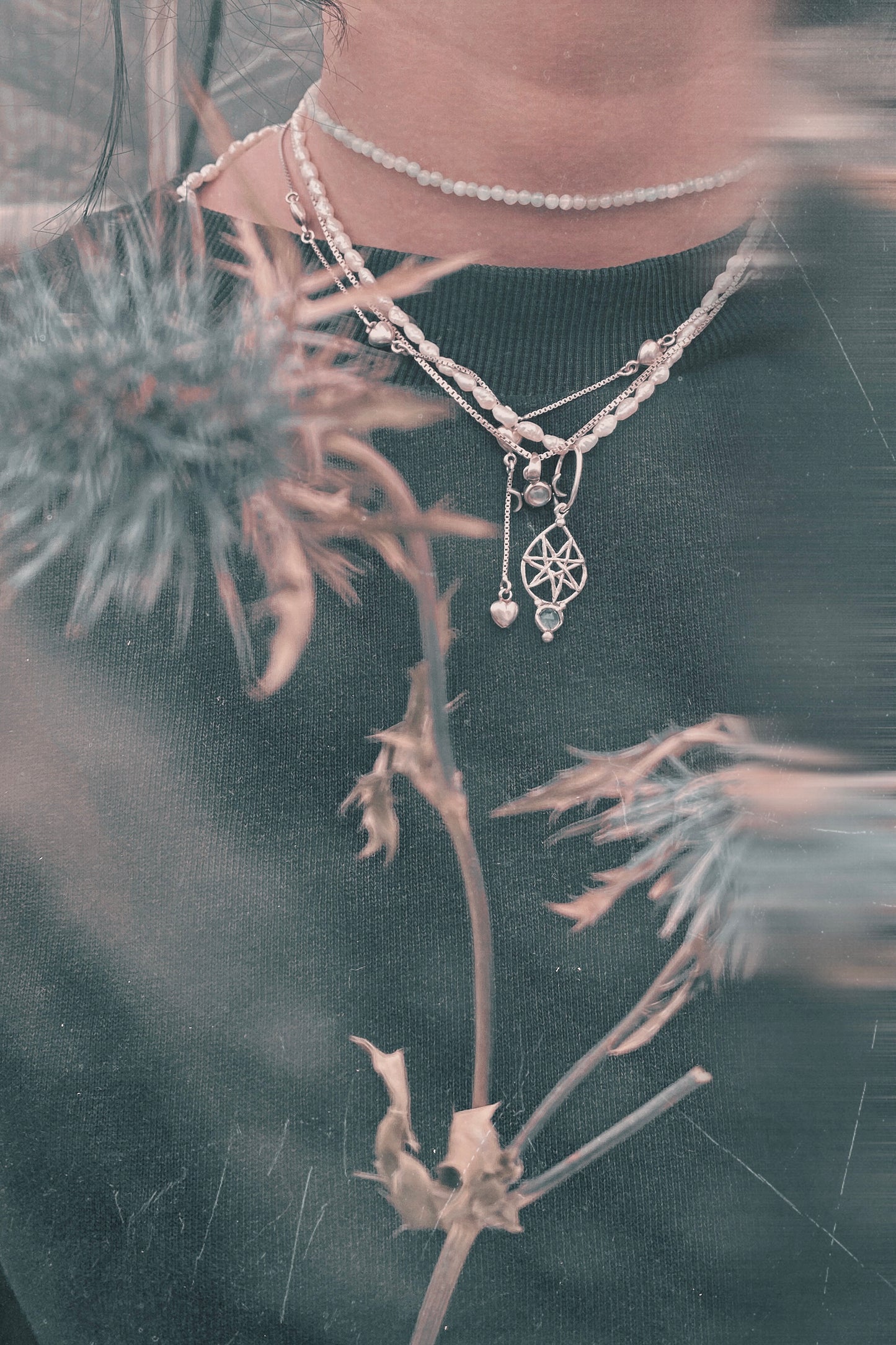 ᠅ sunken city ᠅ opal fog star – one-of-a-kind silver opal star pendant, handmade artisan jewellery, ethereal luxury heirloom gift