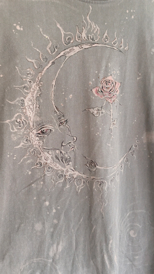 cloud grey and pink rose crescent