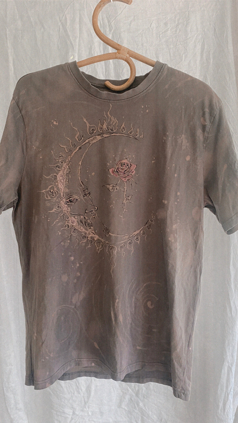 cloud grey and pink rose crescent