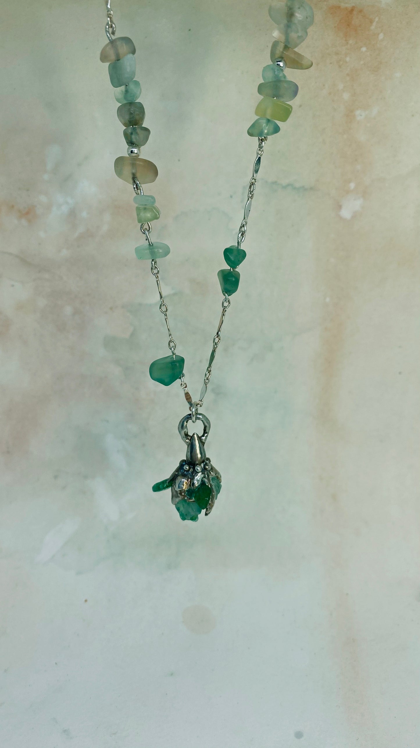 /prototype/ ꩜ volua ꩜ enchanted pinecone prototype (aventurine & fluorite)