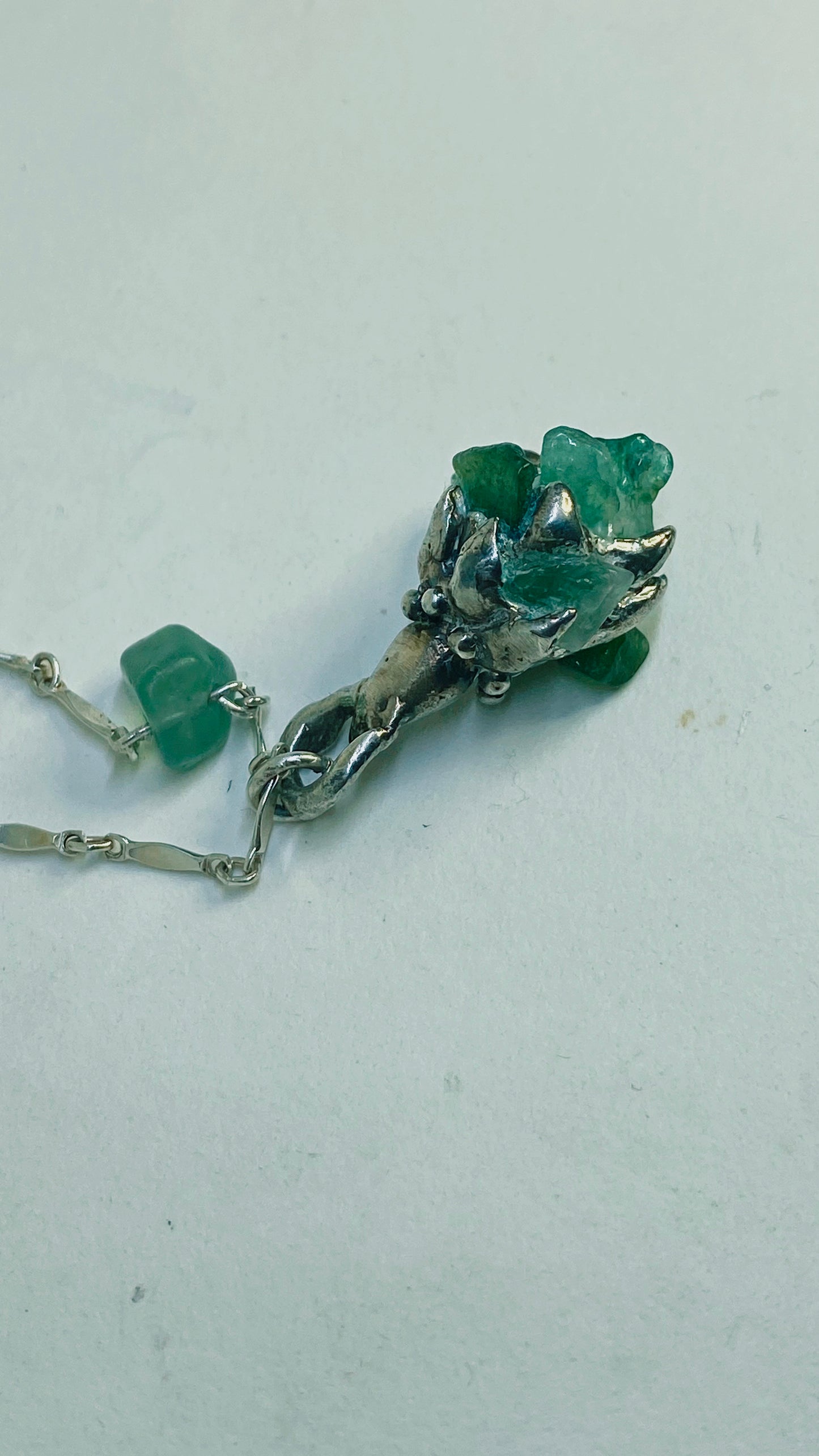 /prototype/ ꩜ volua ꩜ enchanted pinecone prototype (aventurine & fluorite)