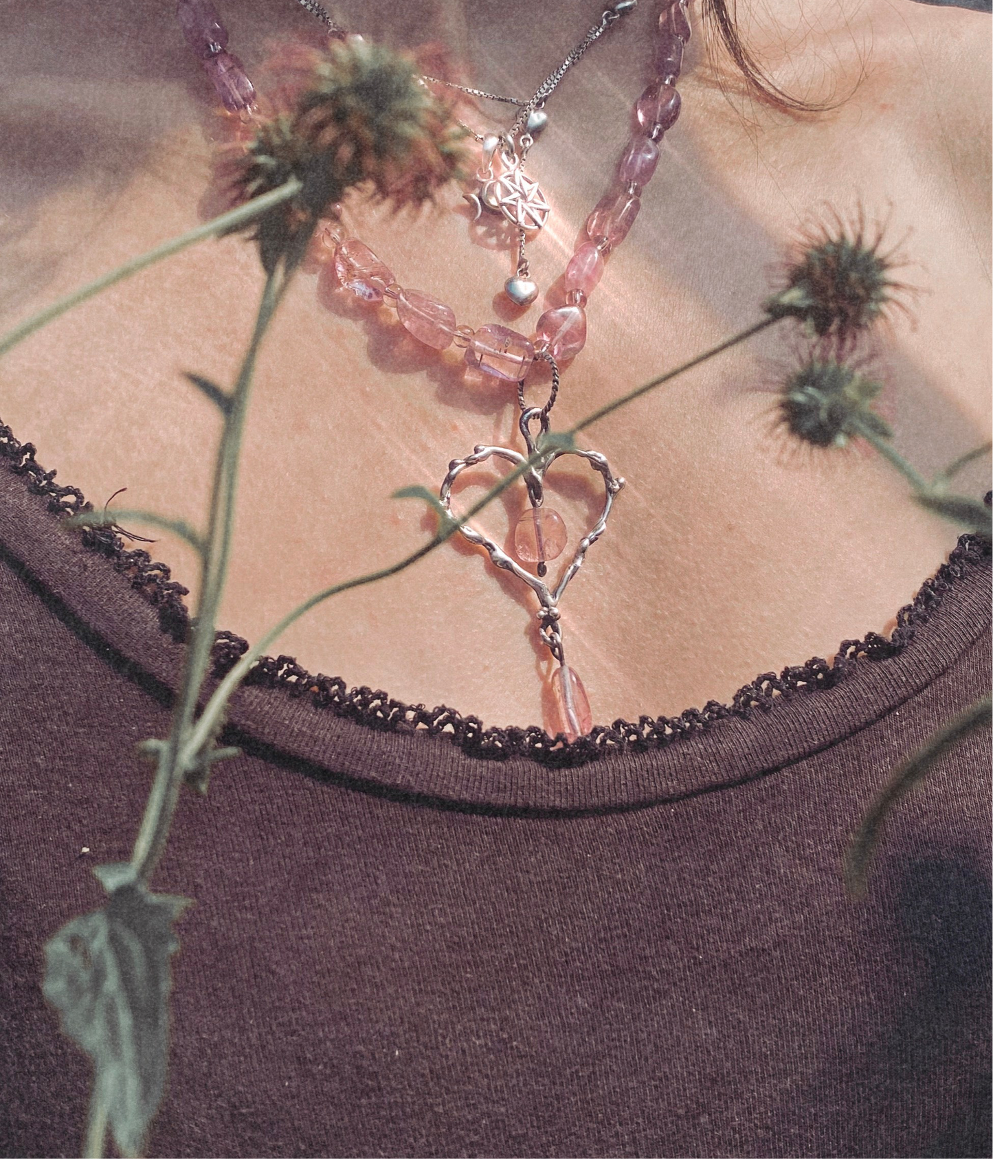 ꩜ volua ꩜ tourmaline heart drops