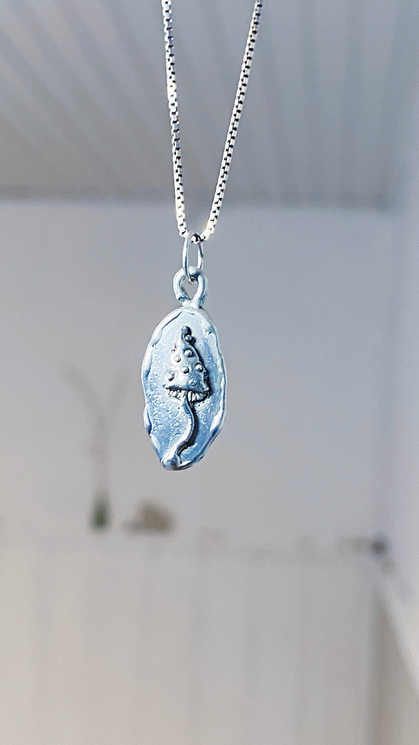 long shroom I // silver coin one of a kind medallion