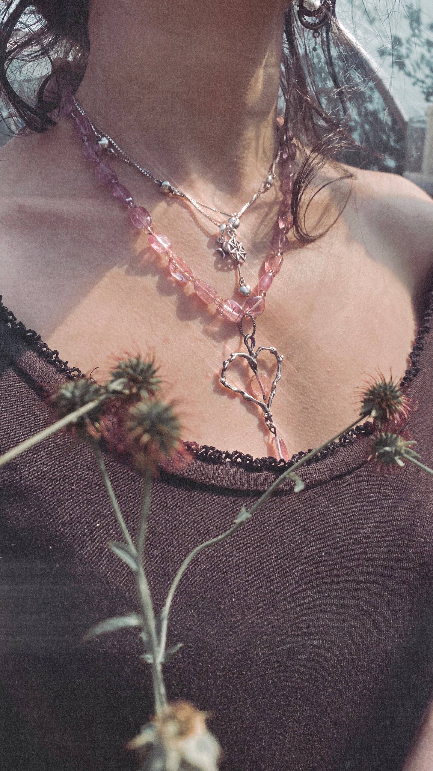 ꩜ volua ꩜ tourmaline heart drops