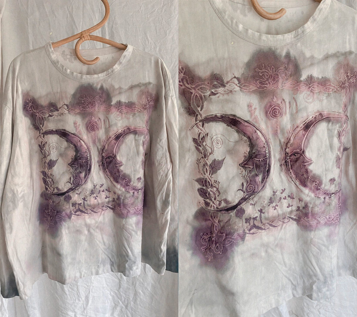 double crescent cloudy garden bell sleeve