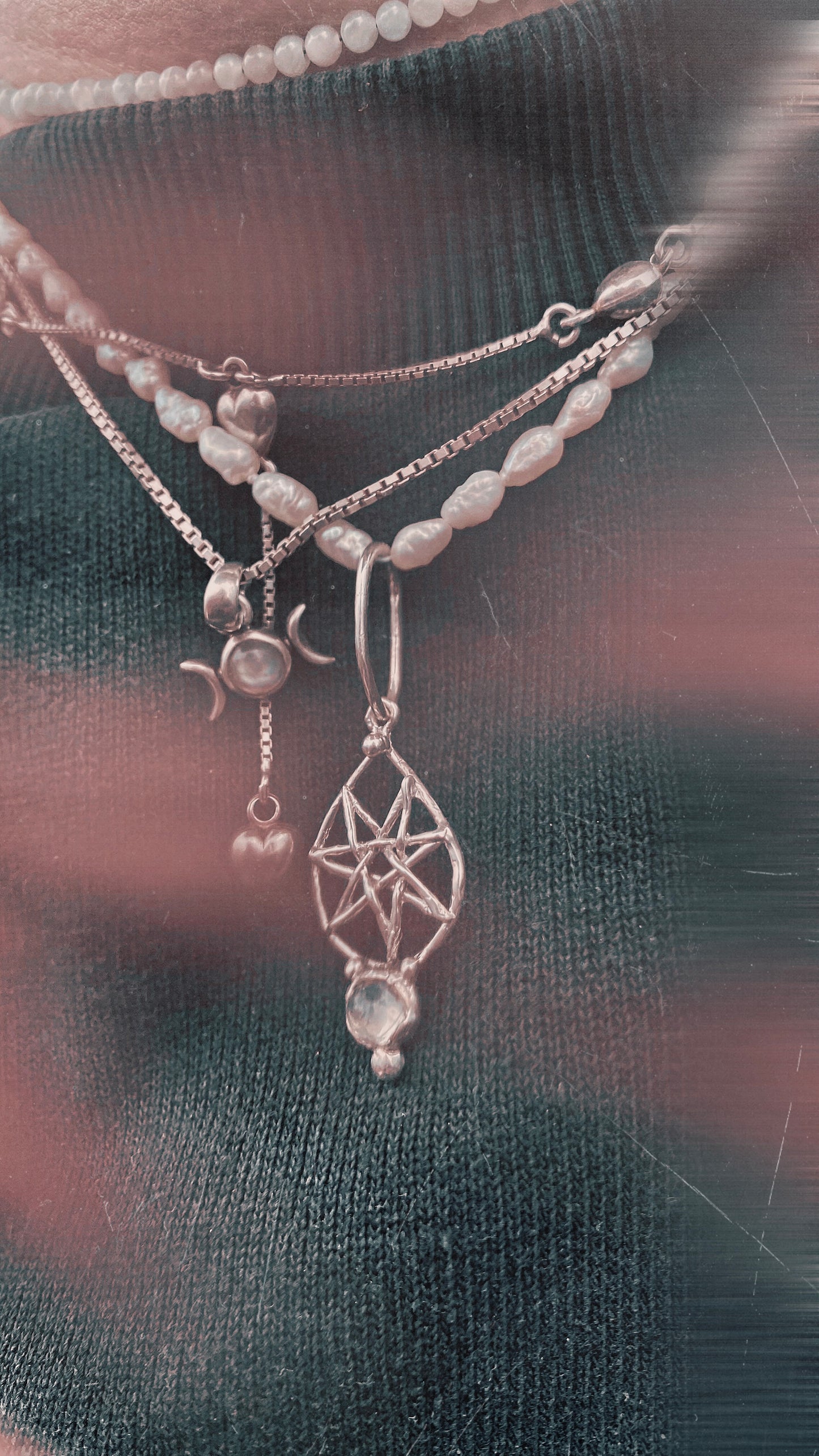 ᠅ sunken city ᠅ opal fog star – one-of-a-kind silver opal star pendant, handmade artisan jewellery, ethereal luxury heirloom gift