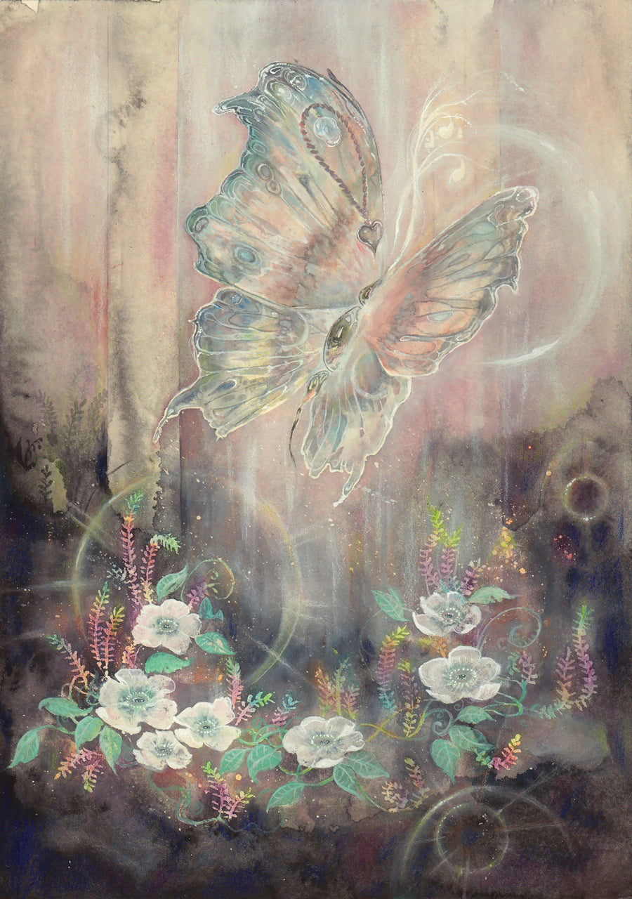 'farfalla pearl' original art