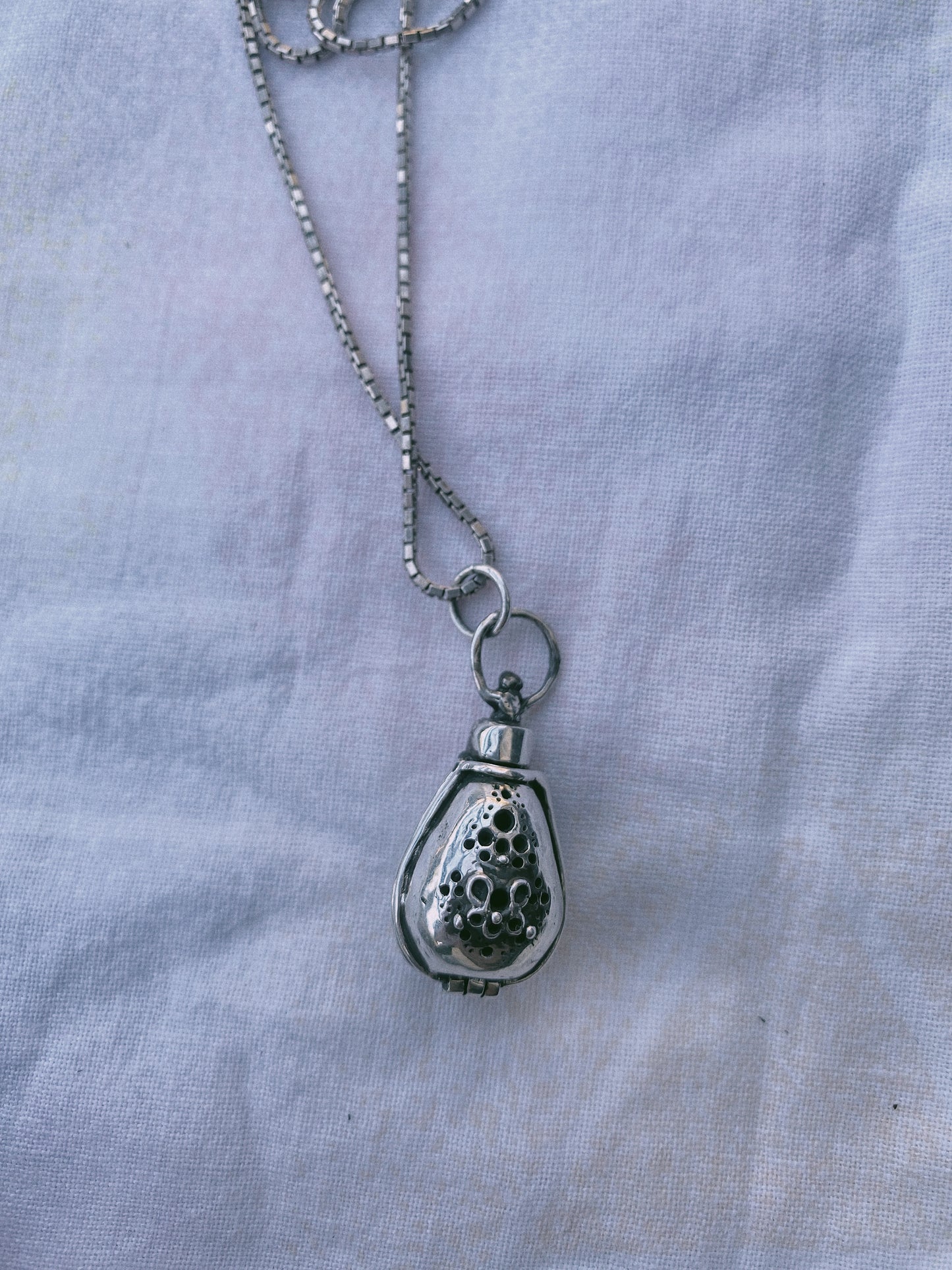 herbalist's silver locket // pomander