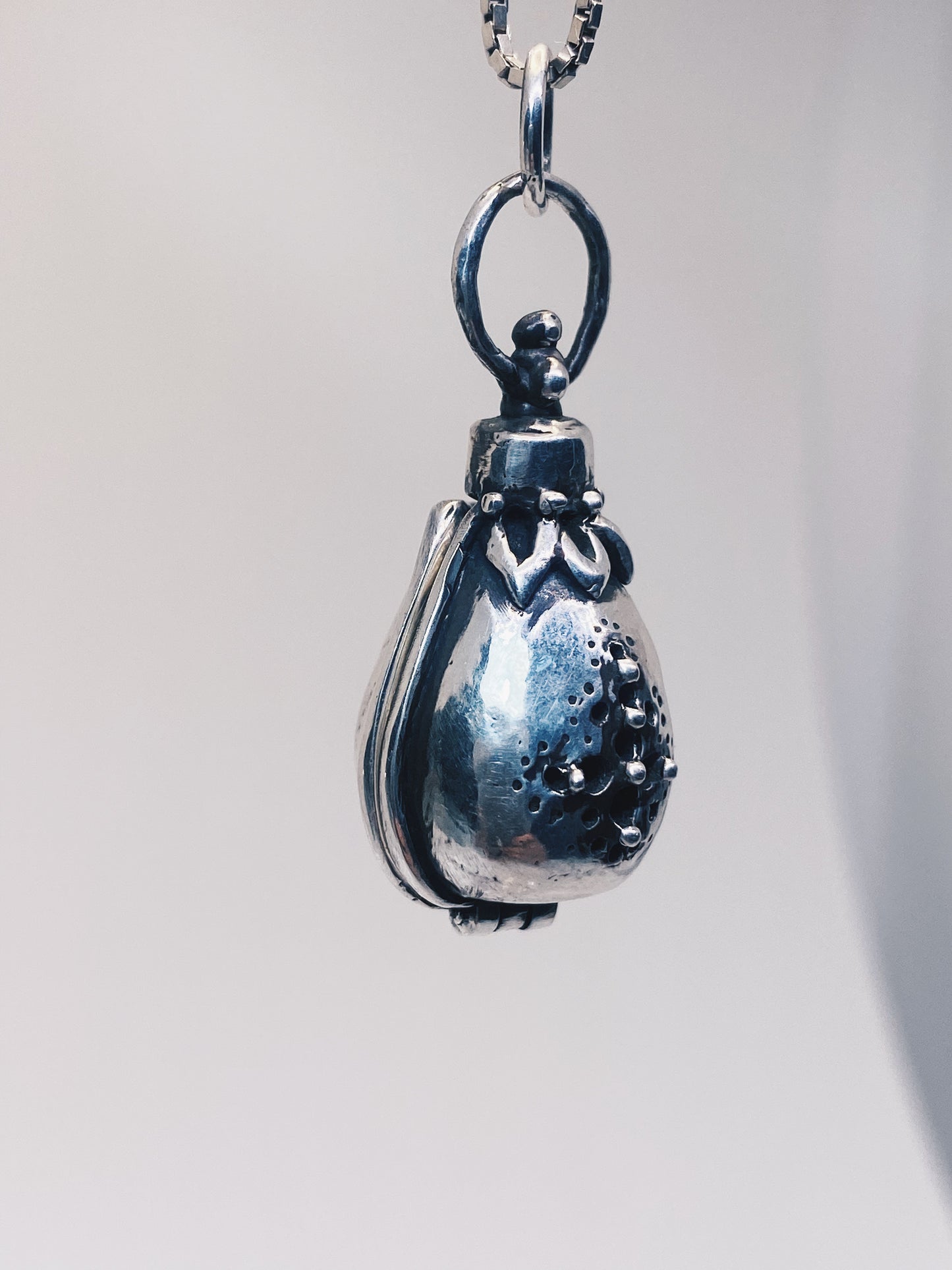 herbalist's silver locket // pomander