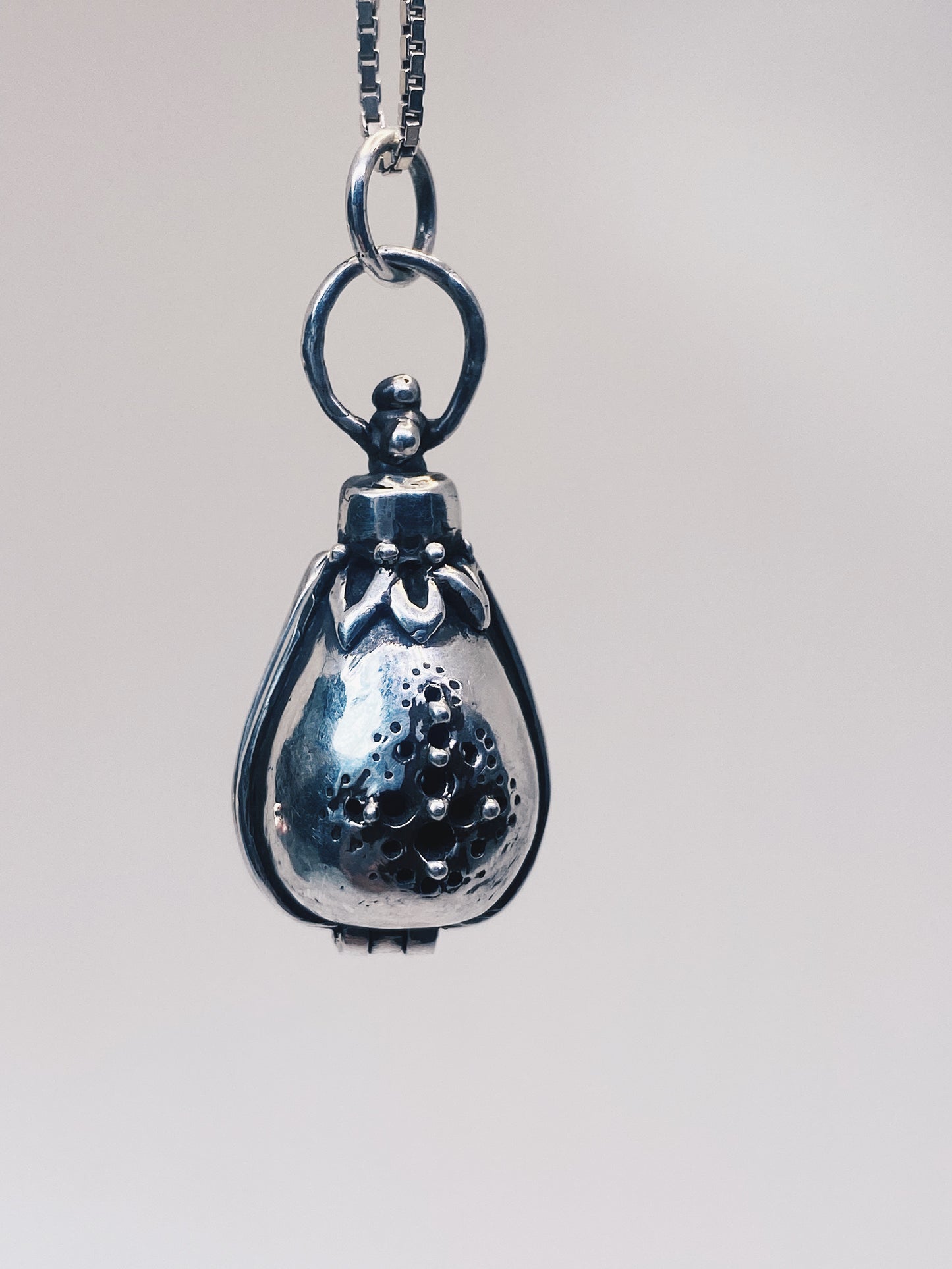 herbalist's silver locket // pomander