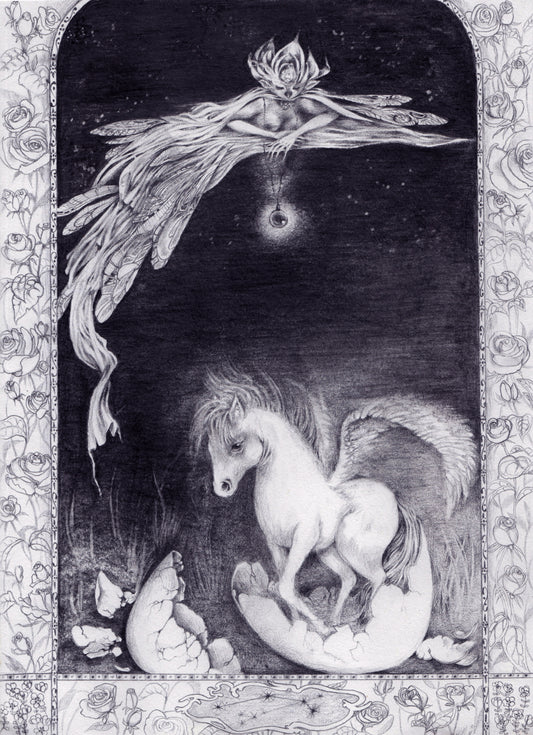 (Aries) Hatchling Pegasus // Original Drawing
