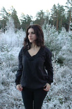Load image into Gallery viewer, slouchy v-neck sweater // nebula