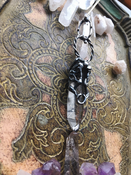 hardangervidda clear crystal pendant I