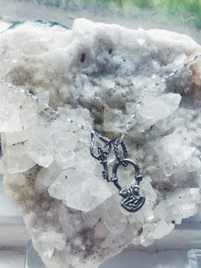 locke amulets // padlock and key companion pendants necklace