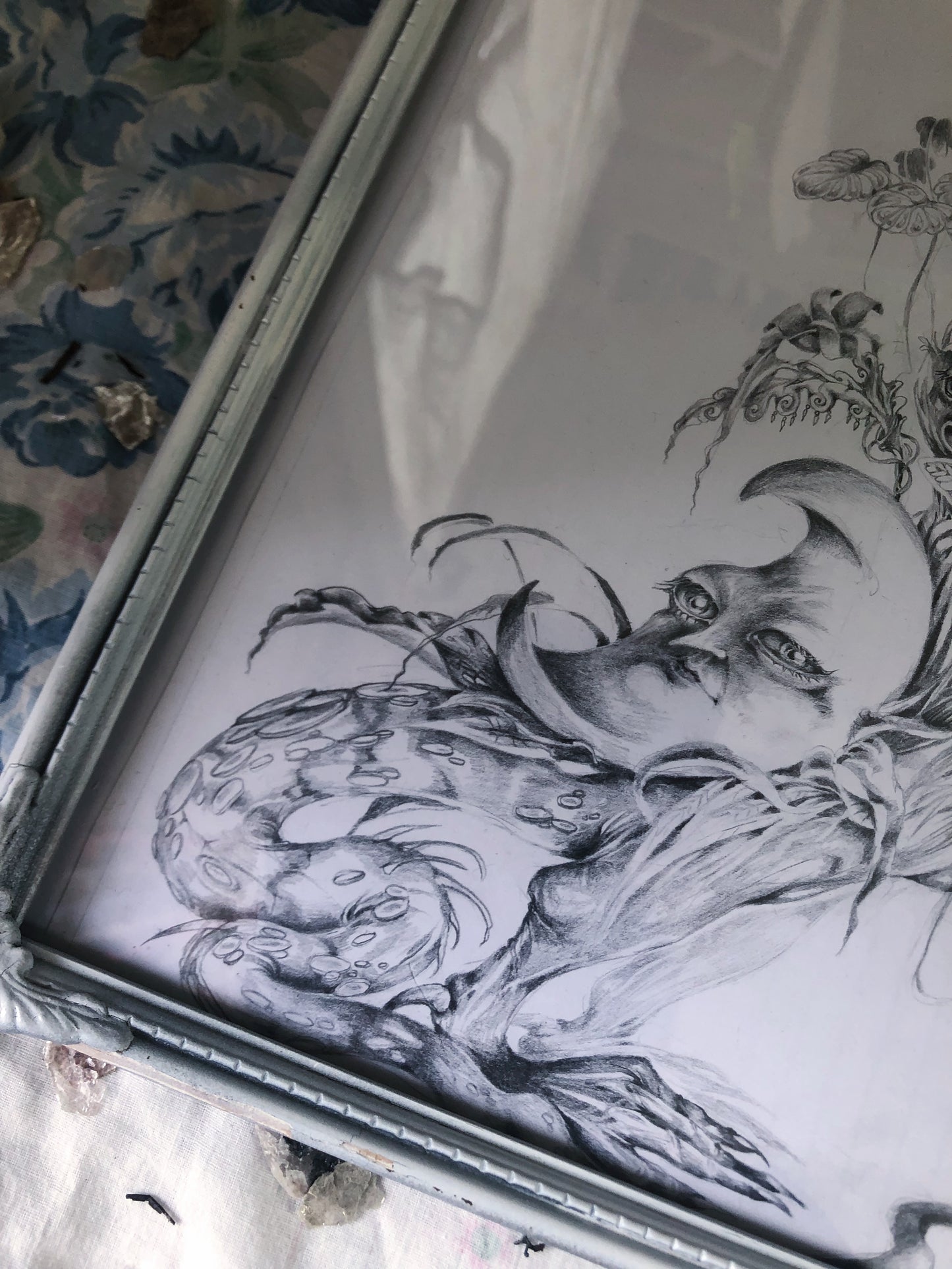 'chimera' original framed art