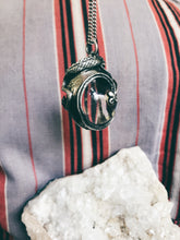 Load image into Gallery viewer, lindworm II // silver &amp; quartz sphere pendant