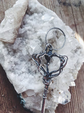 Load image into Gallery viewer, clavicula // silver key pendant