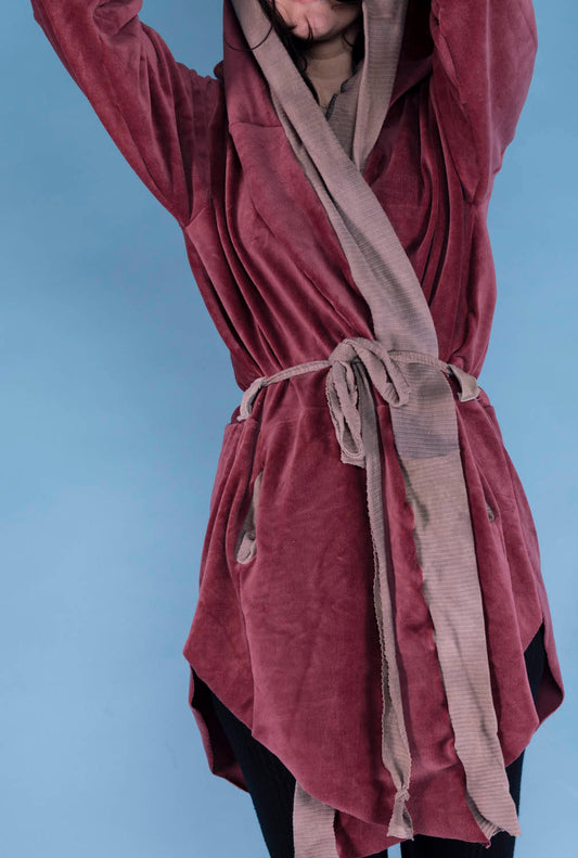 rusty velvet one of a kind hoodie // chrysalis