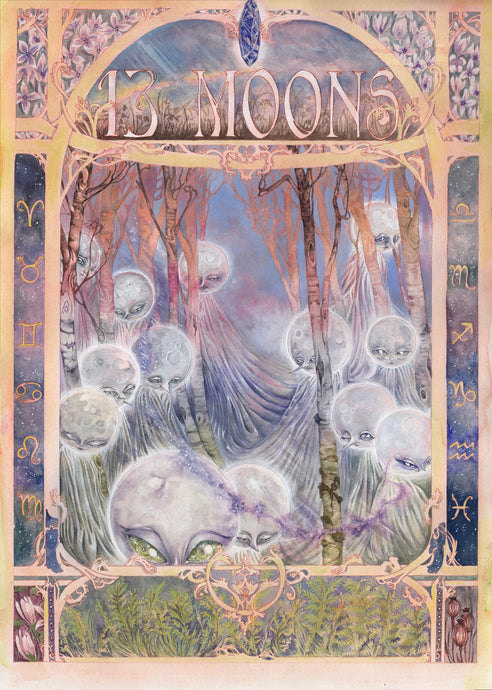 13 Moons Cover // Original Painting