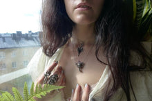 Load image into Gallery viewer, chalice // silver and raw amethyst pendant