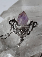 Load image into Gallery viewer, chalice // silver and raw amethyst pendant