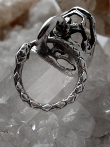 door knocker silver ring // ouro knuckle